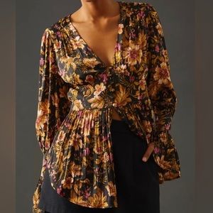 Anthropologie Deep-V Tunic NWT Size Small